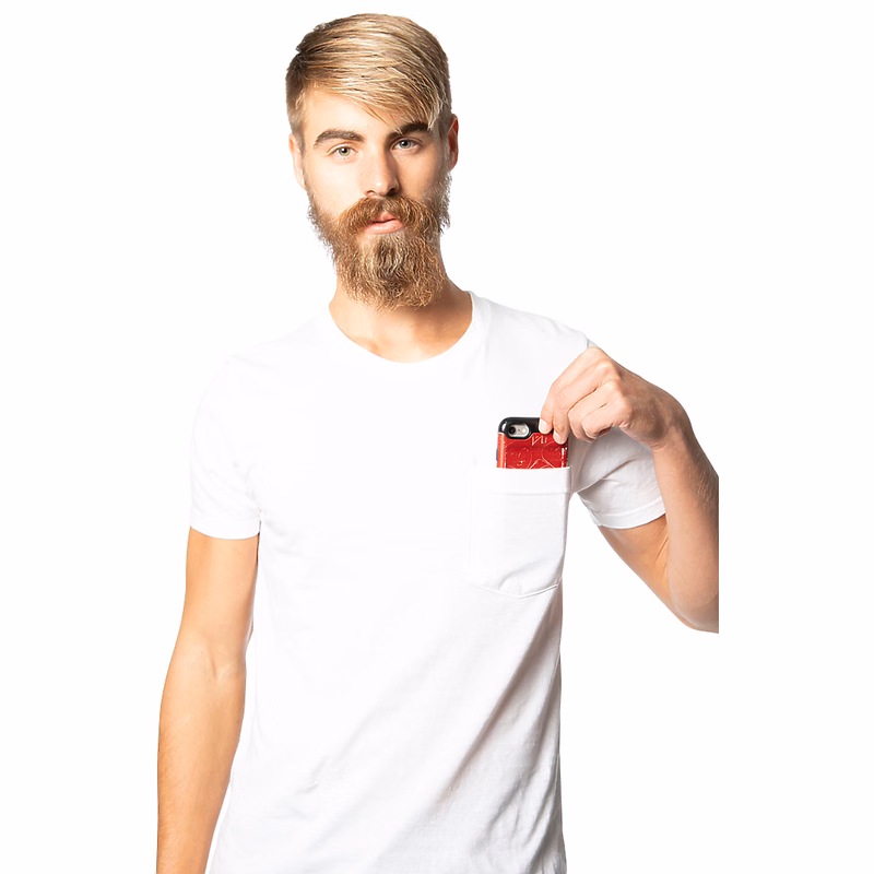 Unisex 50/50 Blend Pocket Tee