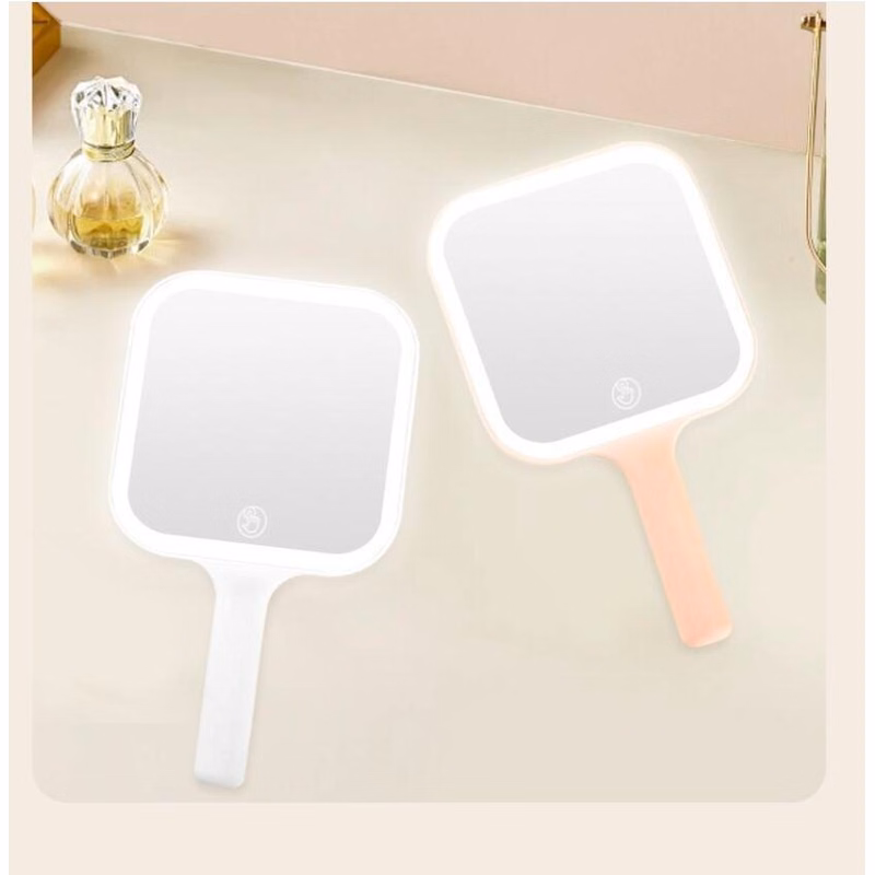 Rechargeable Lighted Handheld Mirror Dimmable LED