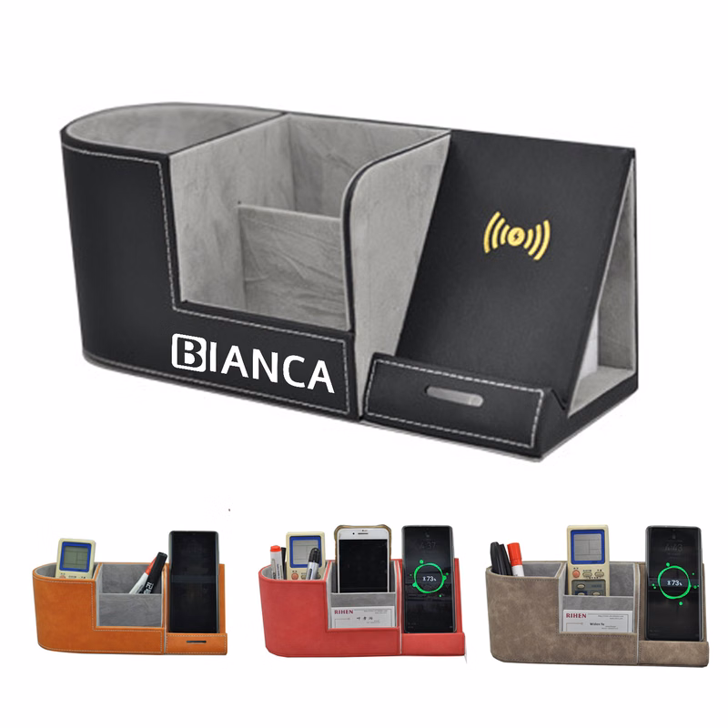 Multifunctional Wireless Charging Desk Organizer