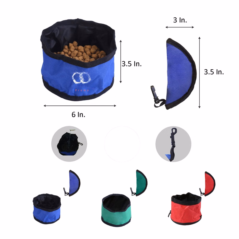 Full Color Oxford Dog Bowl 6"L x 3.5"W MOQ 50