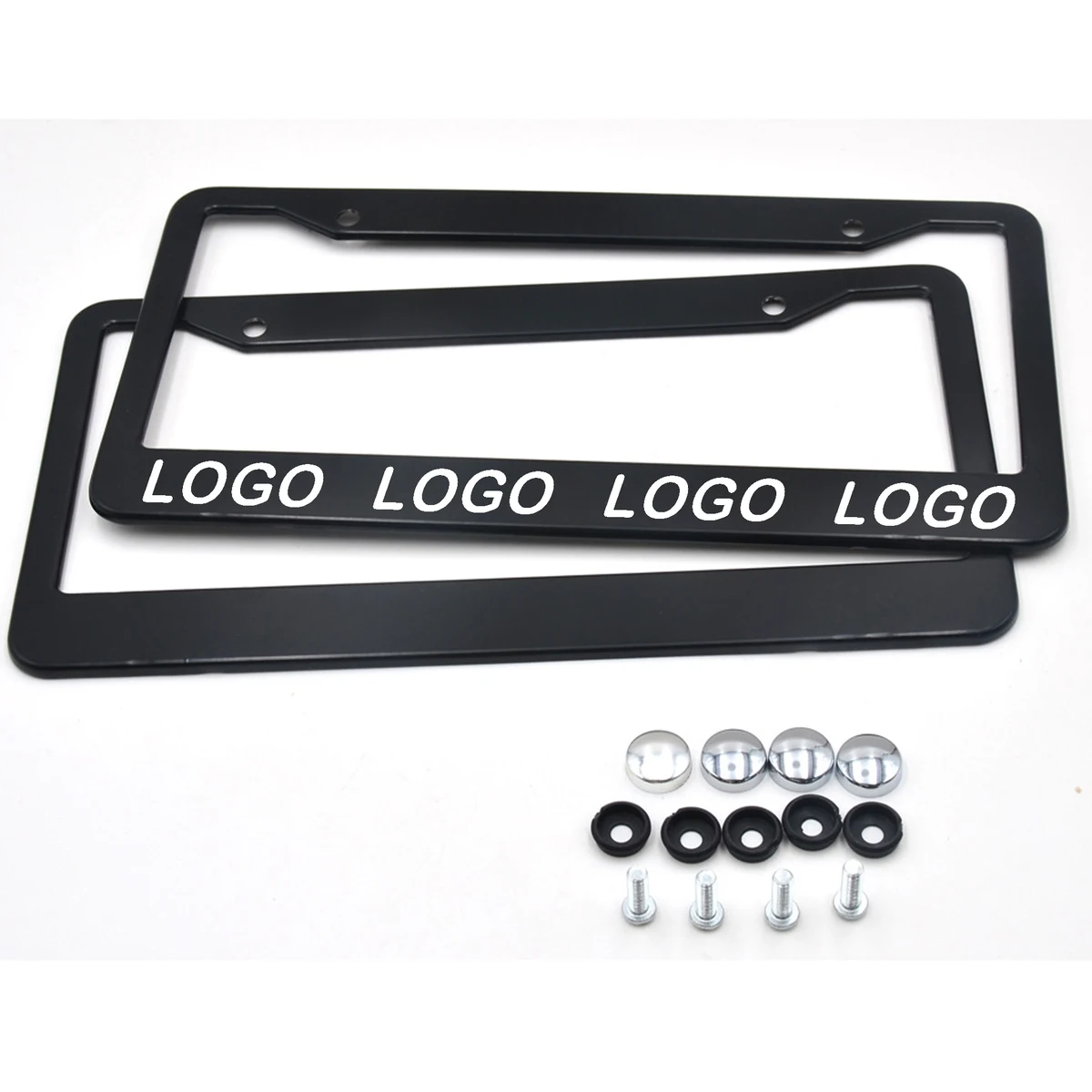 Customizable Matte Black Plate Frame 1