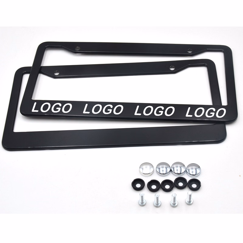 Customizable Matte Black Plate Frame