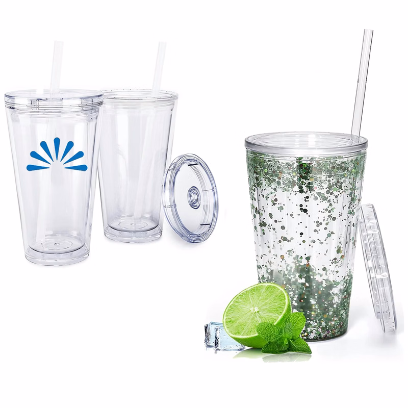 Double-Walled Clear Water Bottle