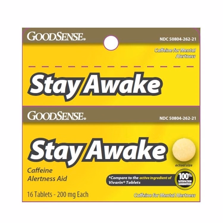 Stay Awake Tablets - 200 mg 16 Count