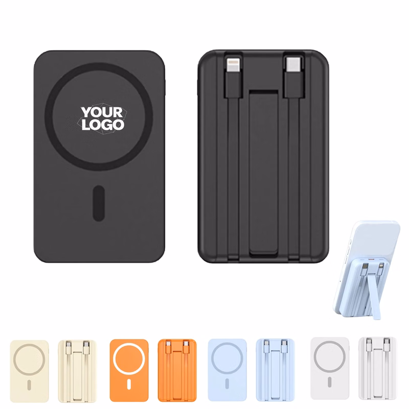 3 in 1 Magnetic Power Bank with Stand