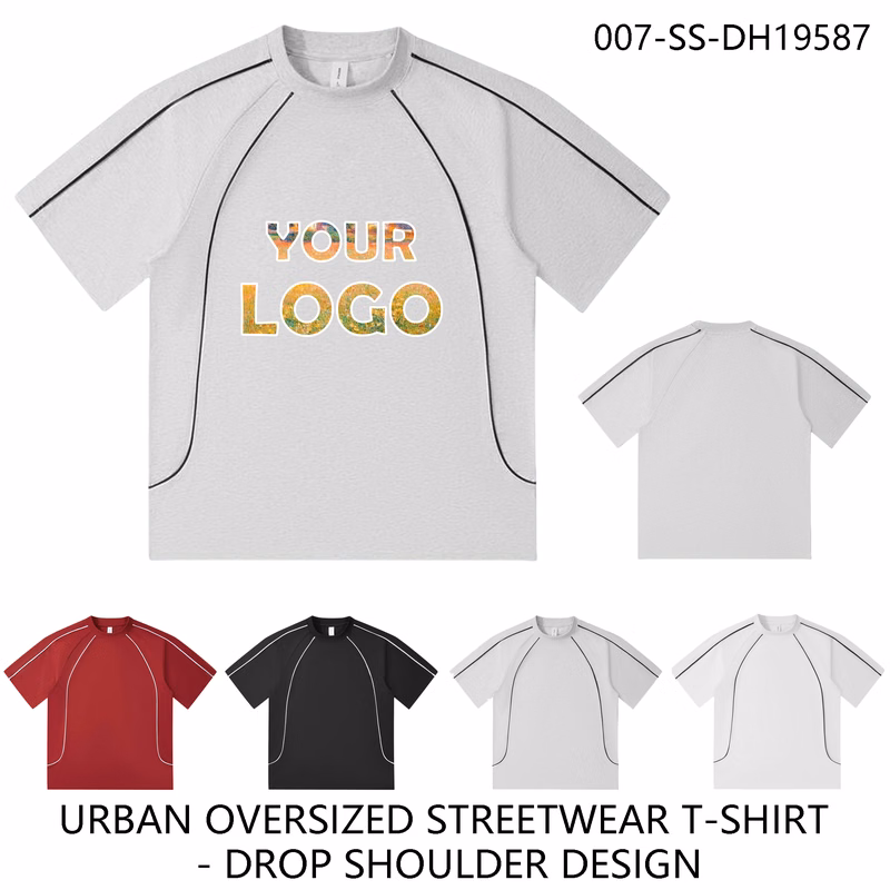 Trendy American Streetwear Heavyweight Pure Cotton Relaxed Fit Short Sleeve