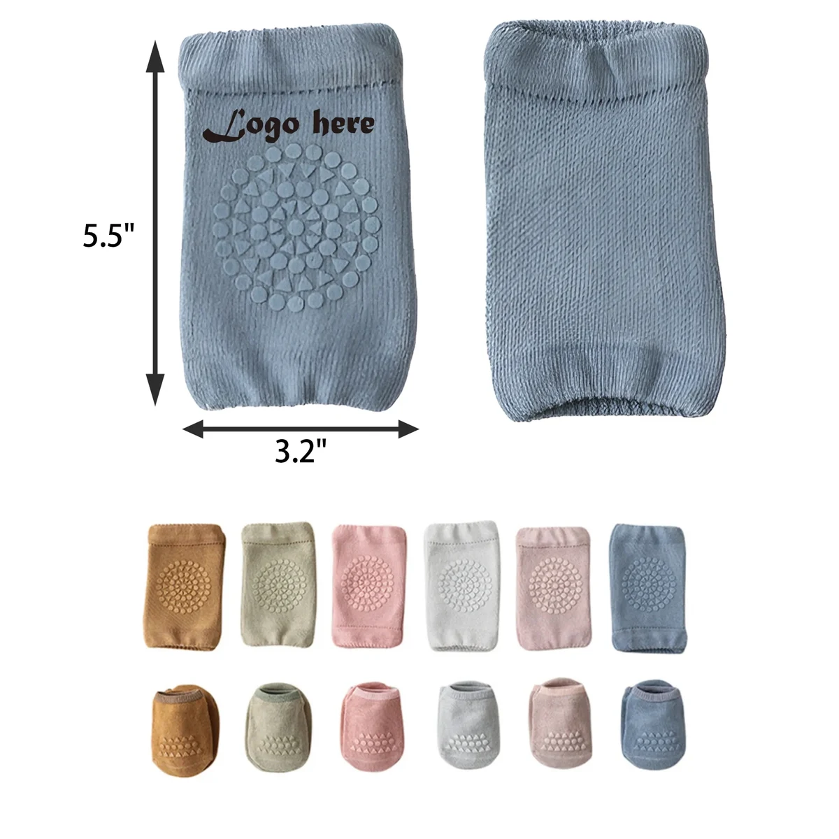 Baby Crawling Non-Slip Knee Pads And Socks 1