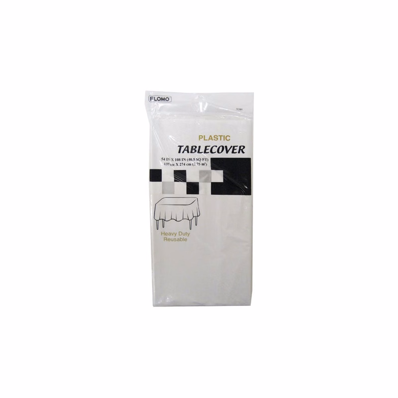 Rectangular Table Covers - White 54" x 108"