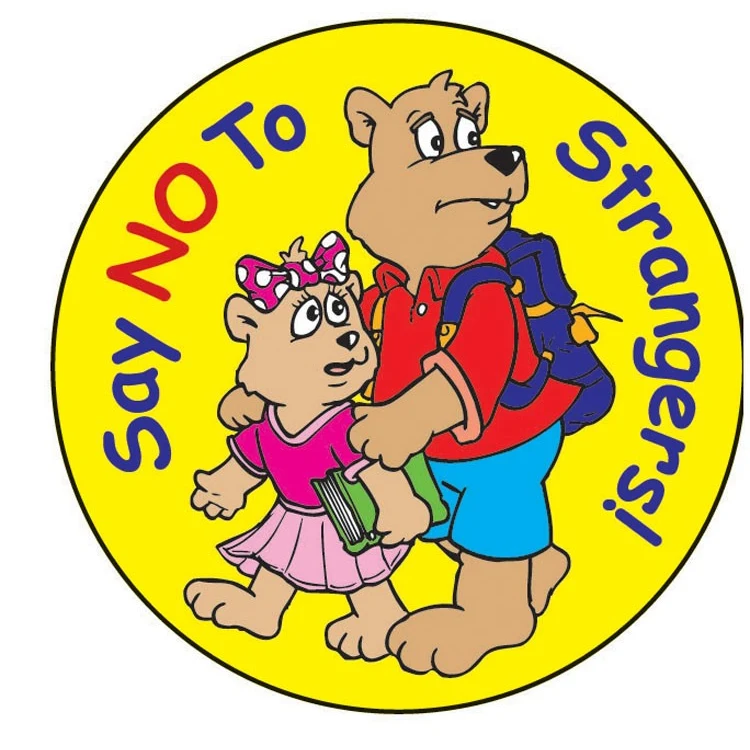 STICKERS - Say NO to Strangers! Sticker Roll 1