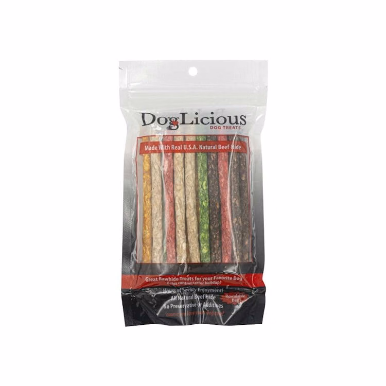 Multi-Colored Dog Sticks - 17 Pack