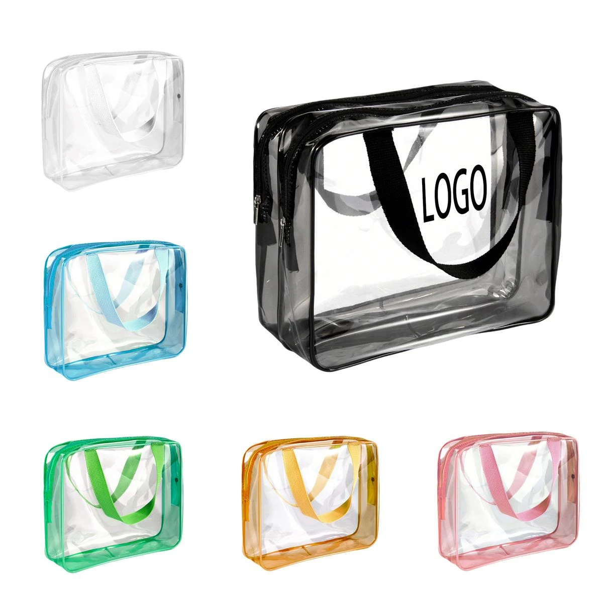 Double Layer Clear PVC Travel Toiletry Bag 1