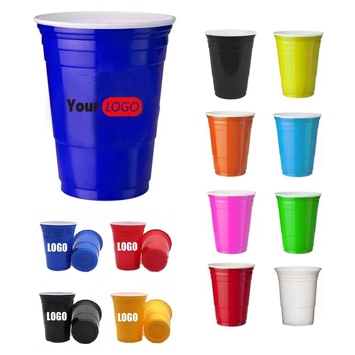 16 oz Plastic Disposable Party Cup 1