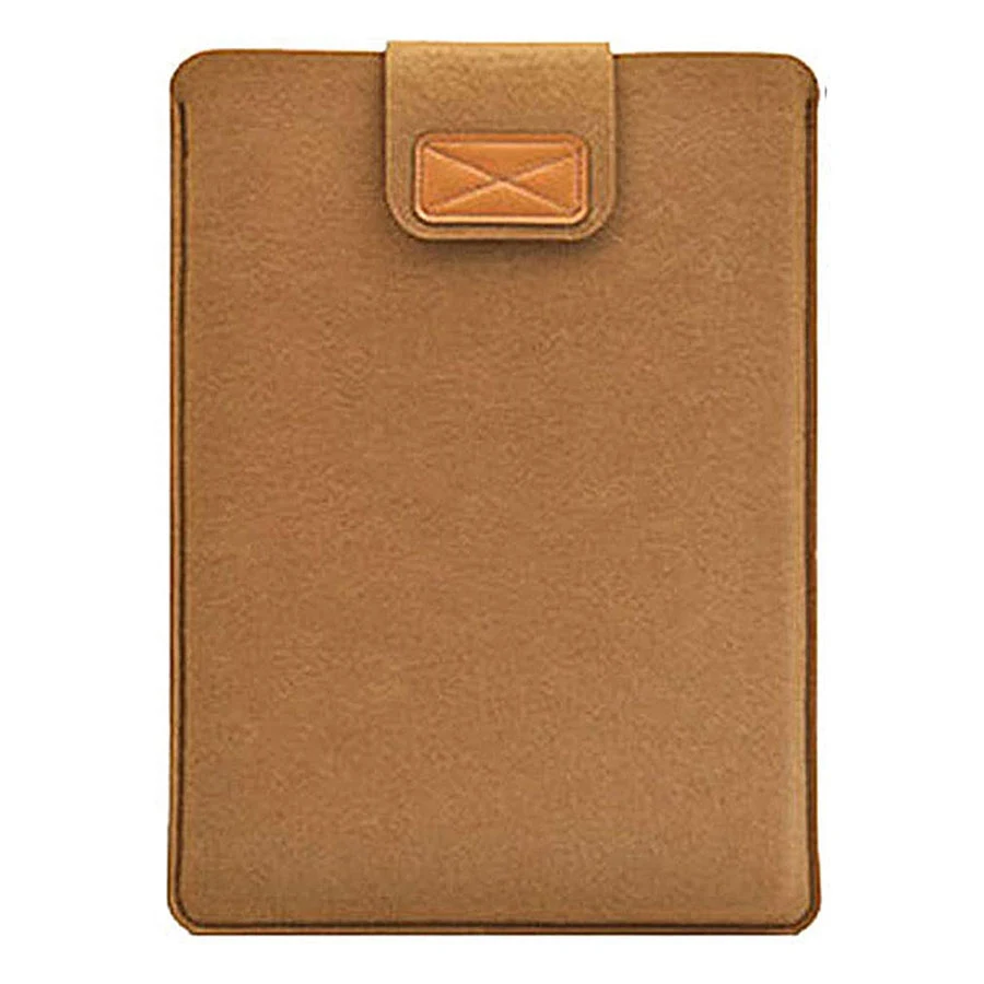 Felt Laptop Sleeve with Hook-and-Loop Fastener 1