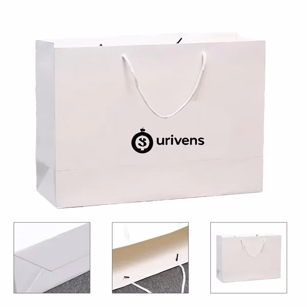 Custom Matte Laminated Cotton Tote Bag 13.8" — Premium Retail & Trade Show Carrier