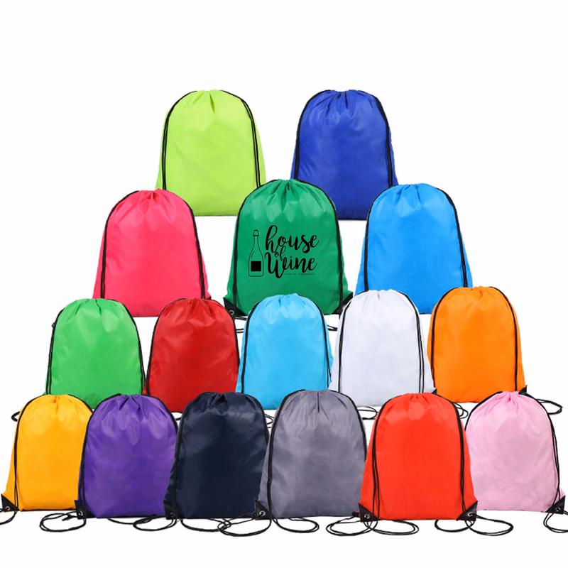 Polyester Cinch Backpack Drawstring Bag