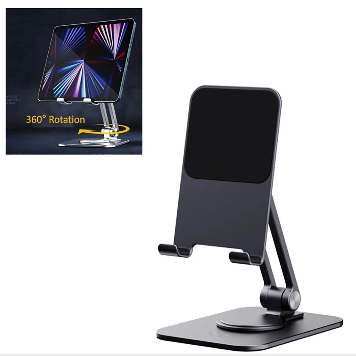 Foldable Alloy 360 Degree Rotation Phone Pad Holder 1