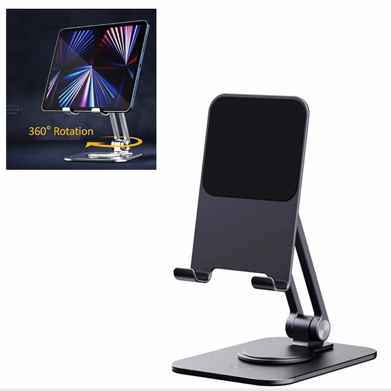 Foldable Alloy 360 Degree Rotation Phone Pad Holder
