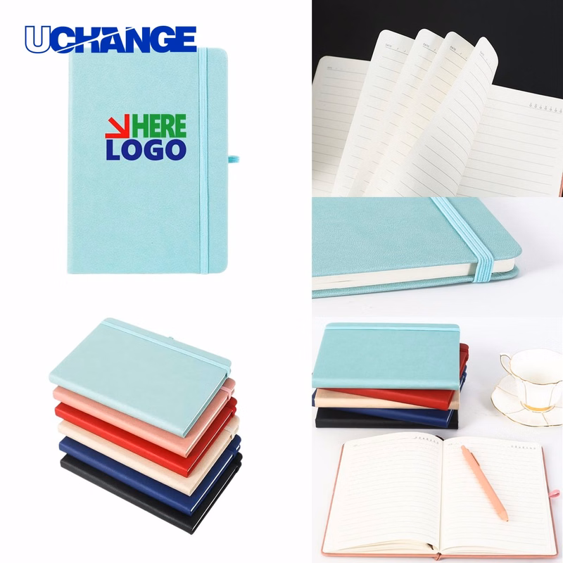 A5 Notebook Journal with Elastic Strap for Security