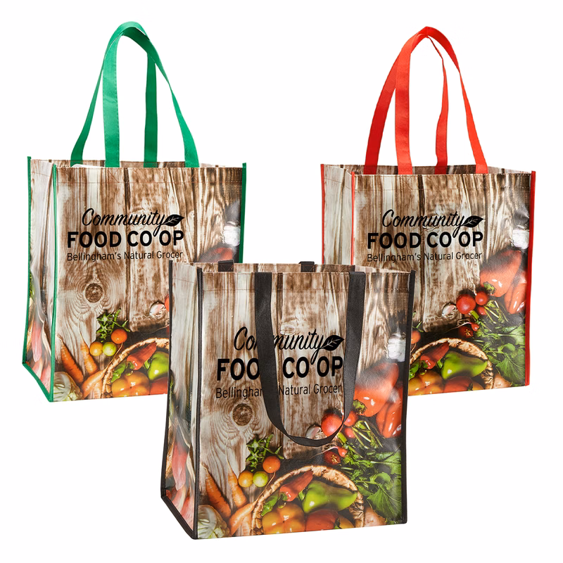 Laminated Veggie Tote Bag