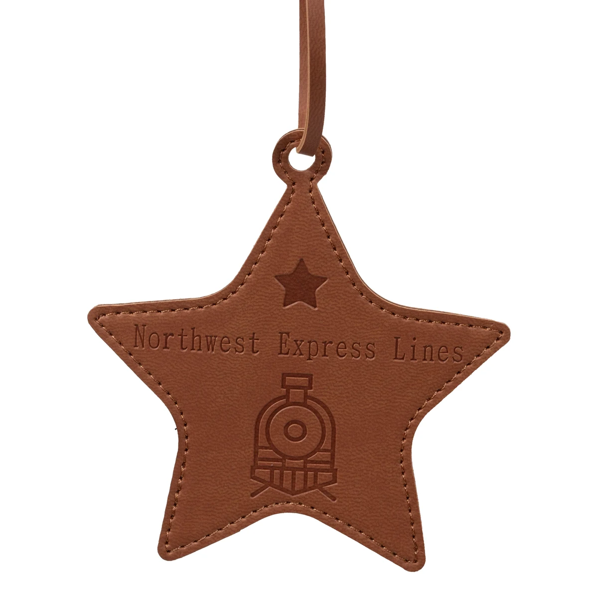 2.5" Leather Ornament 1