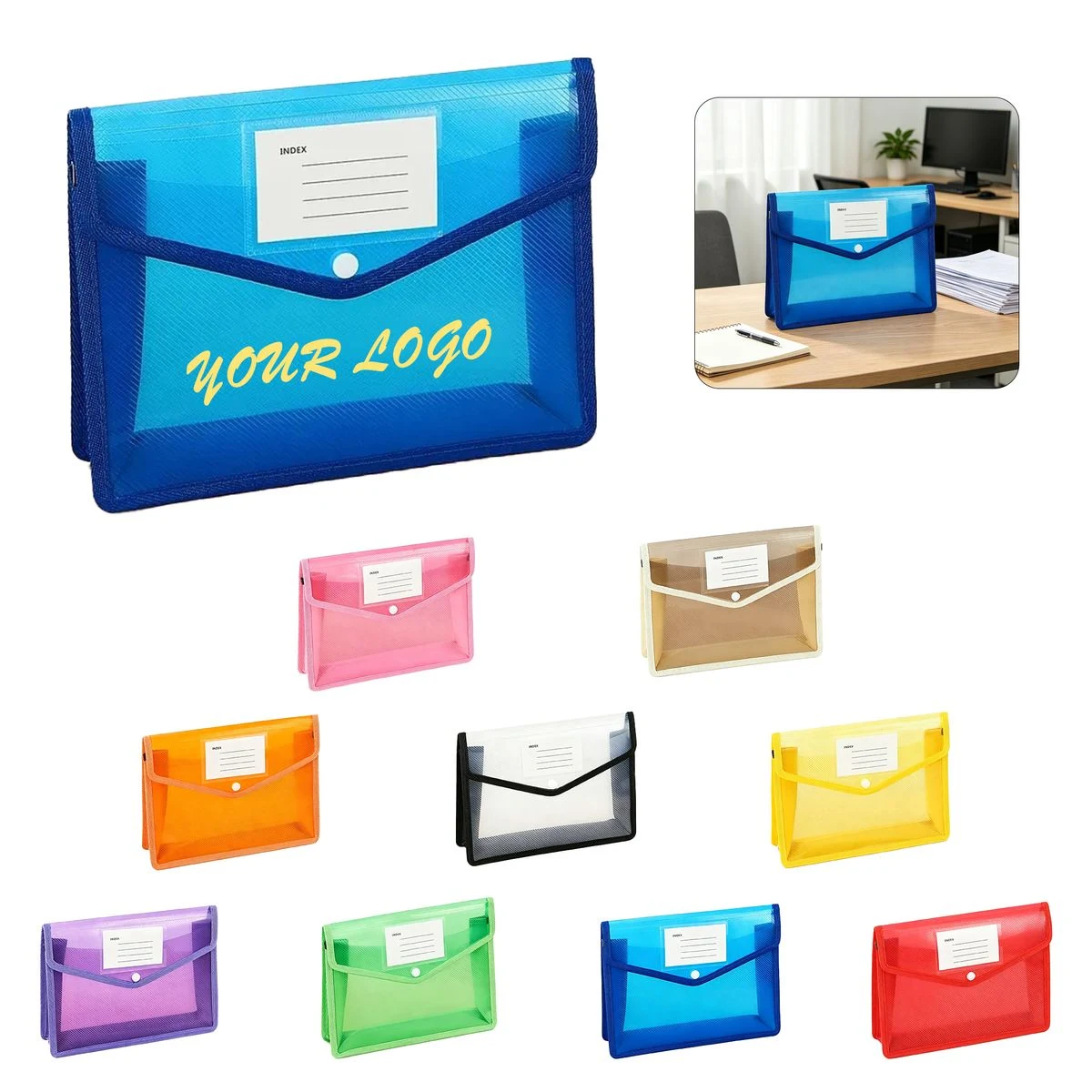 Transparent PP Document Storage Bag 1