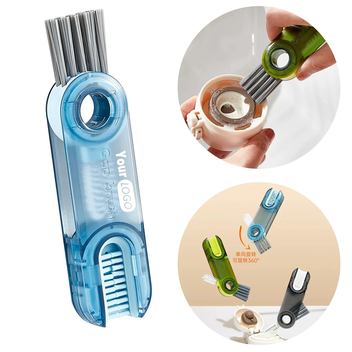 Plastic Groove Crevice Cleaning Brush 1