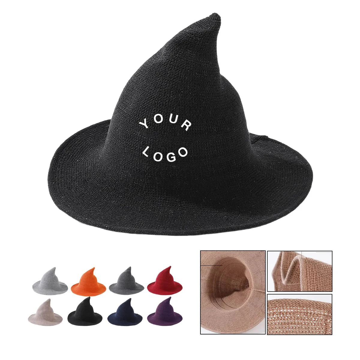 Foldable Polyester Witch Hat for Halloween 1