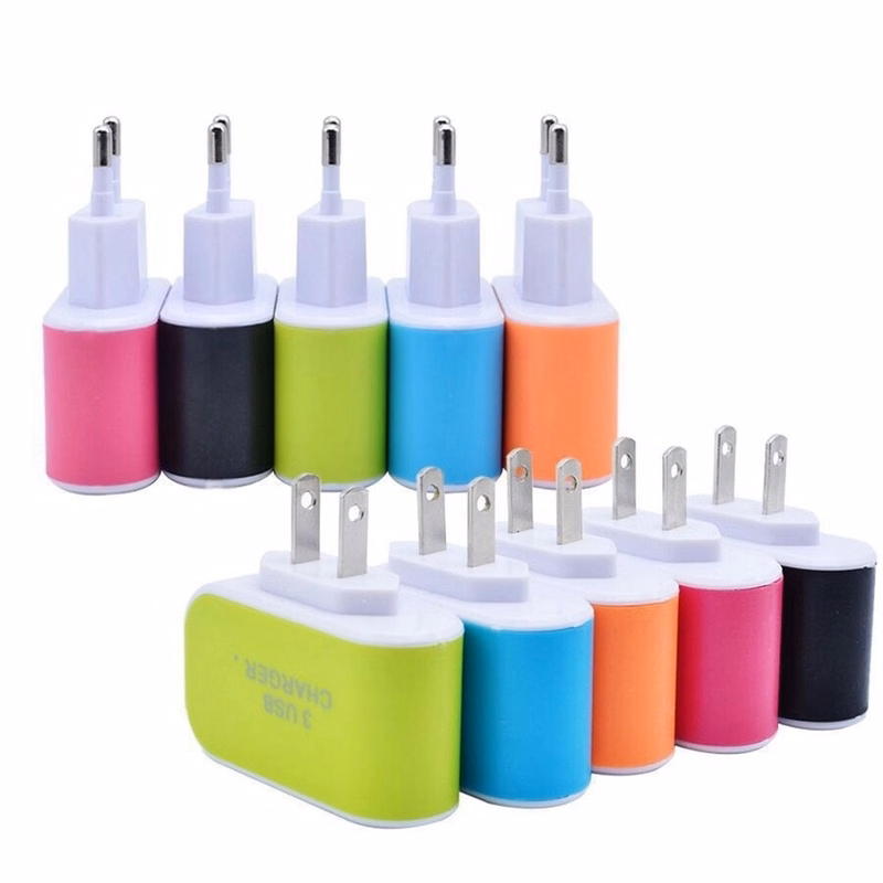 3 port USB Travel Wall Charger