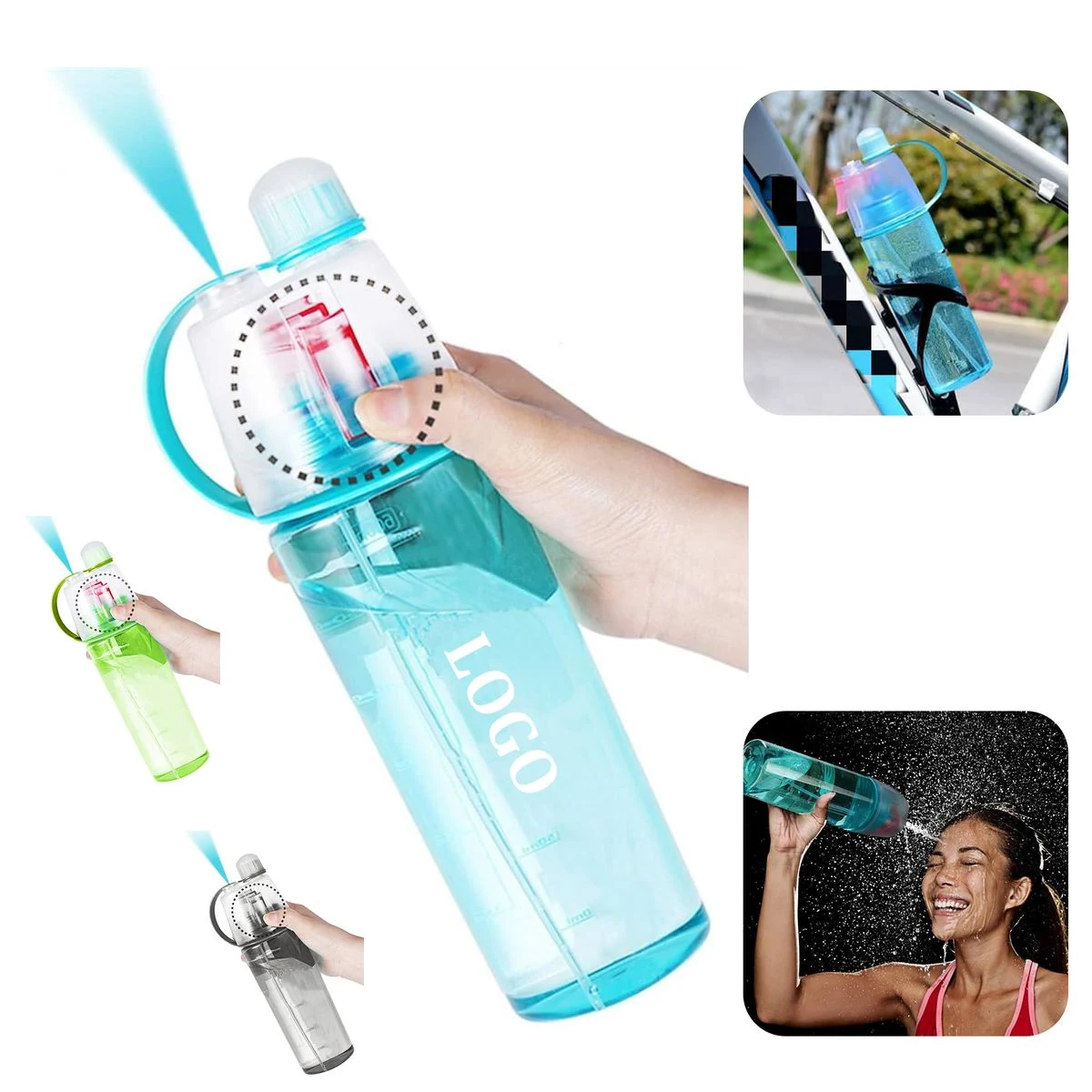 Spray Water Bottle for Drinking Sports 1