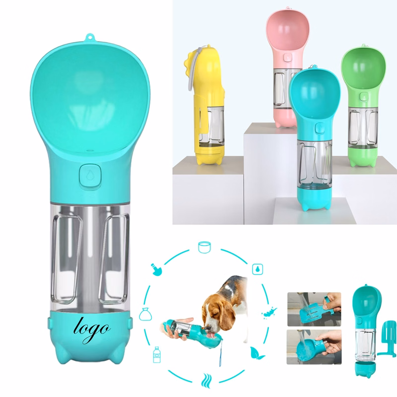 Dog Water Bottle 4 In 1 Portable Pet Water Bowl Dispenser