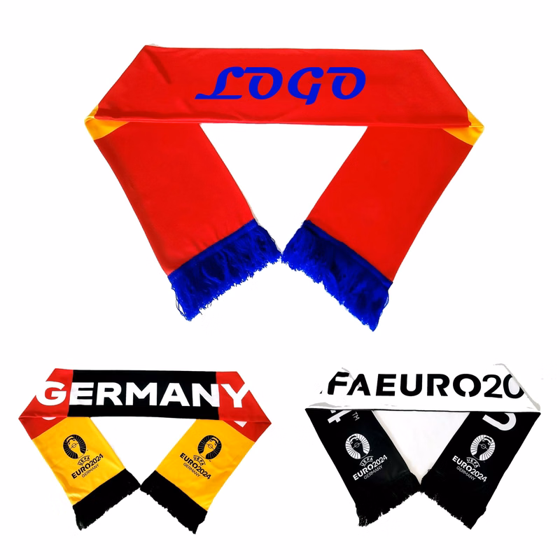 Custom Soccer Knitted Scarf W/Fringe