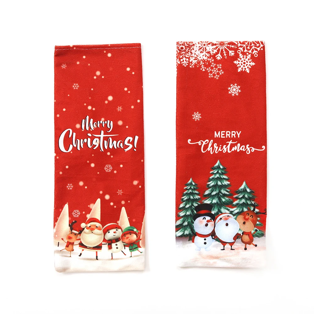 Christmas Champagne Wine Bottle Holder 1