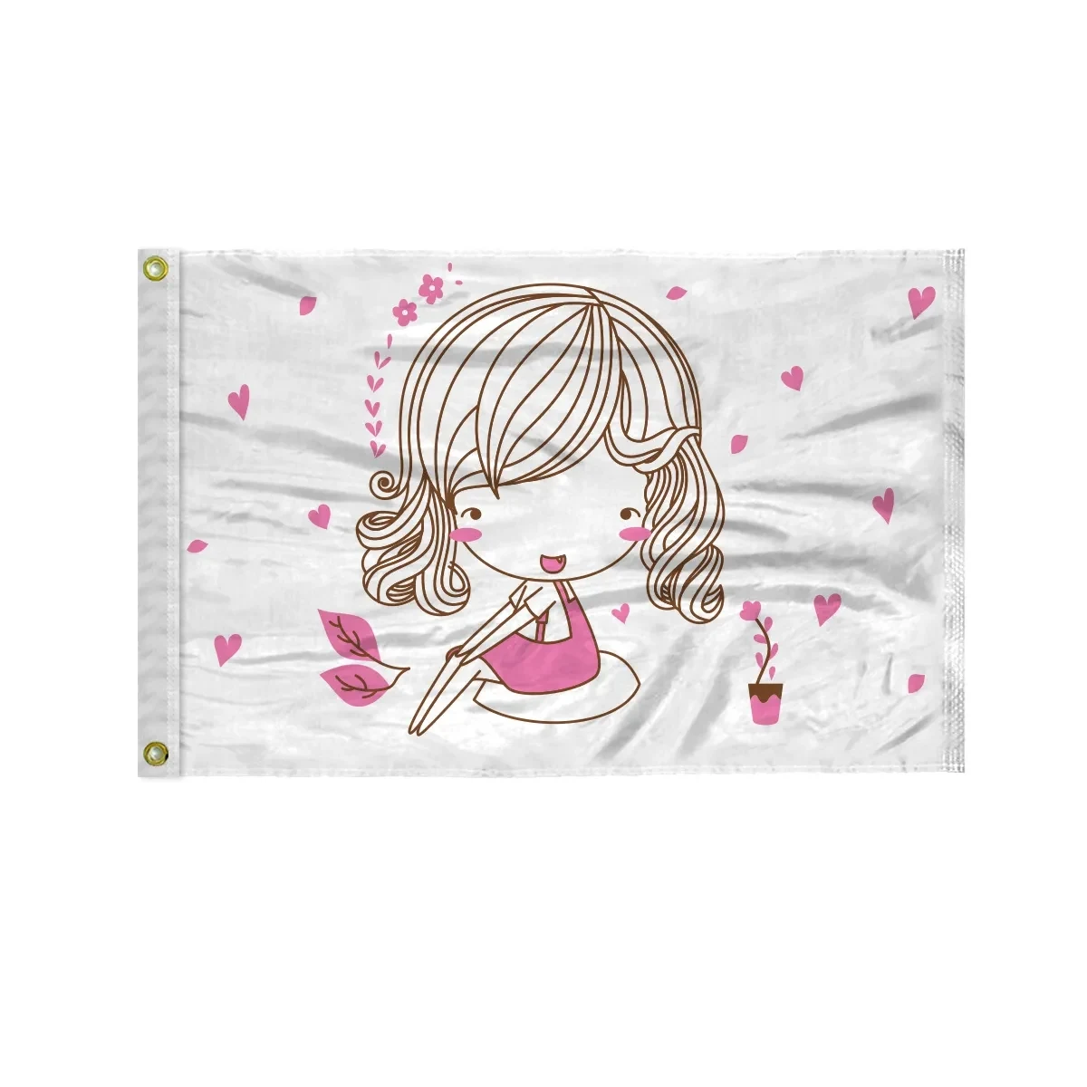 Custom Screen Sublimation Flag - 20" x 30" Silk Poly 1