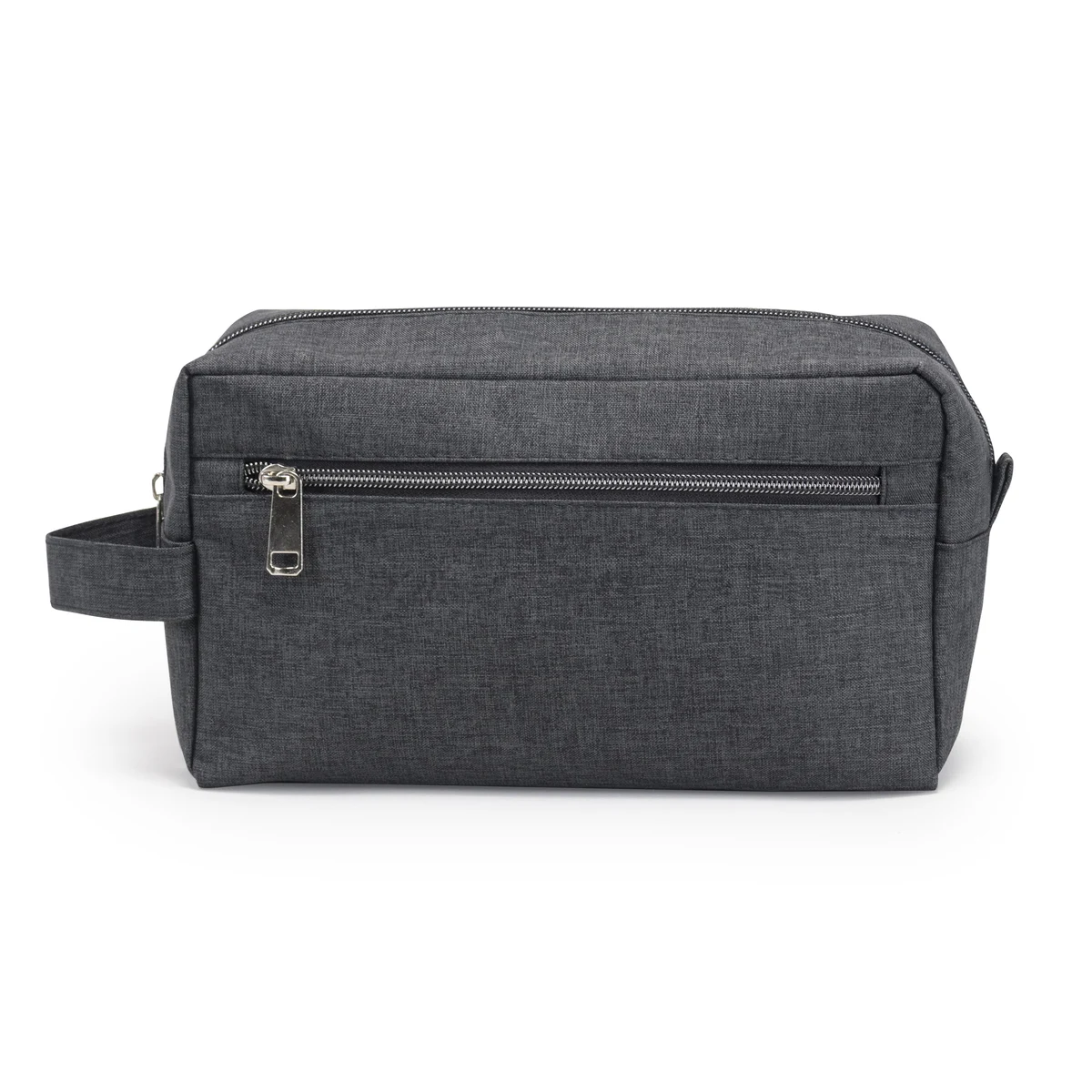 Heathered Two-Zipper Toiletry Bag 1