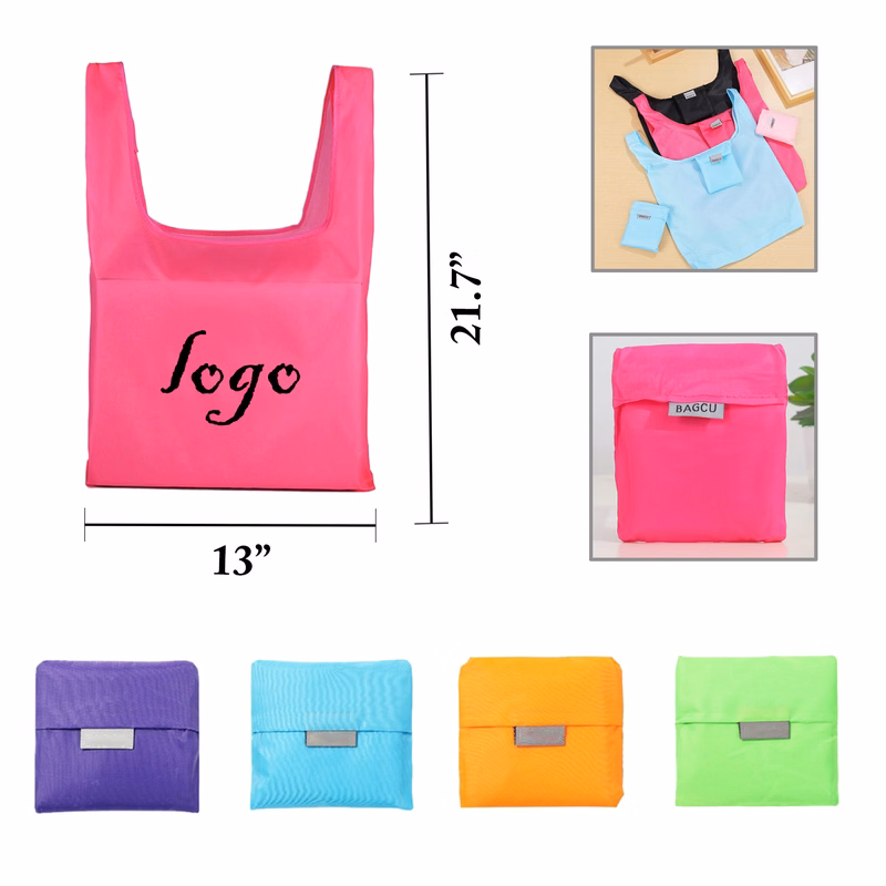 MOQ100 Compact Foldable Oxford Shopping Bag