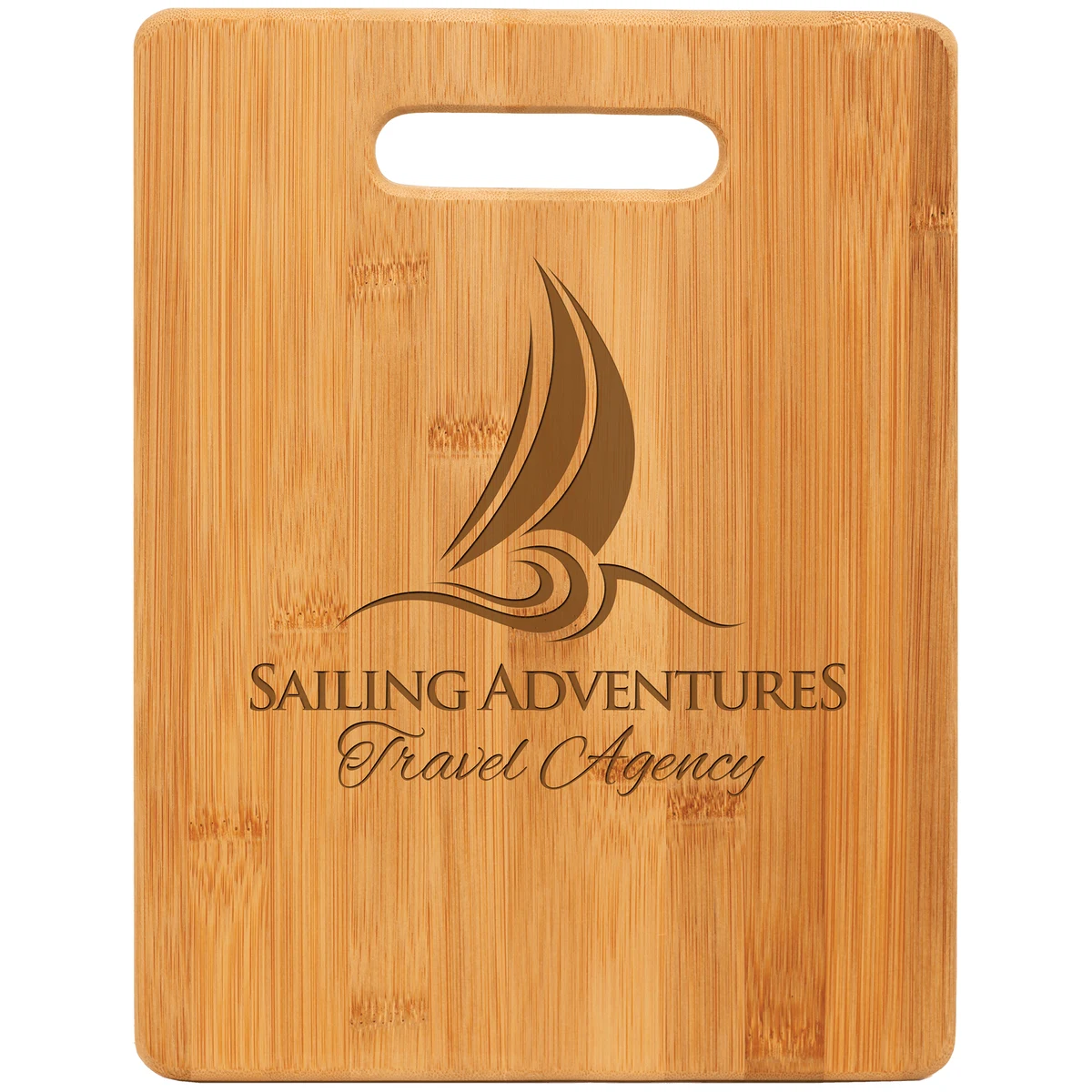 11 1/2" x 8 3/4" Bamboo Rectangle Cutting Board 1