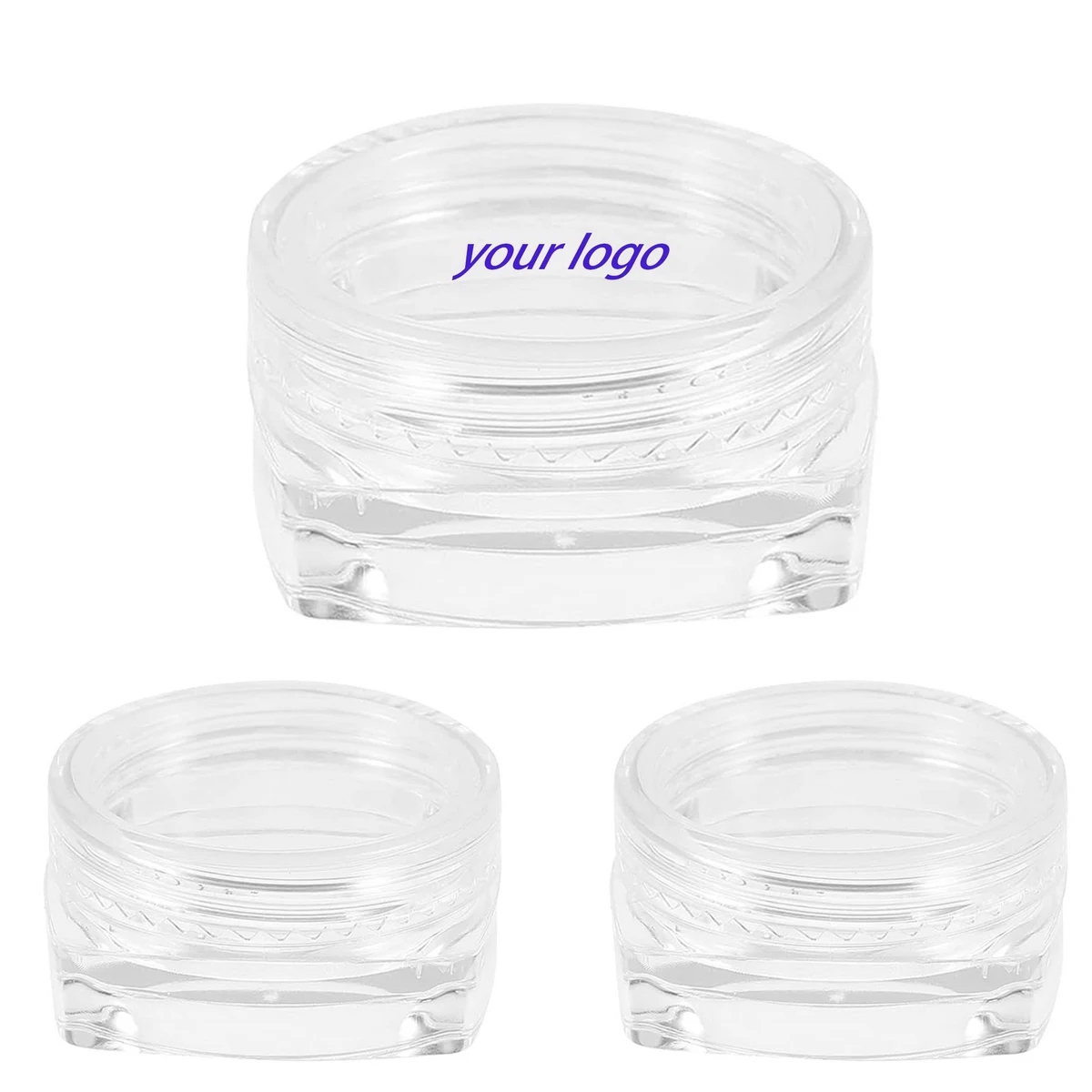 Round Plastic Nail Art Storage Box 1