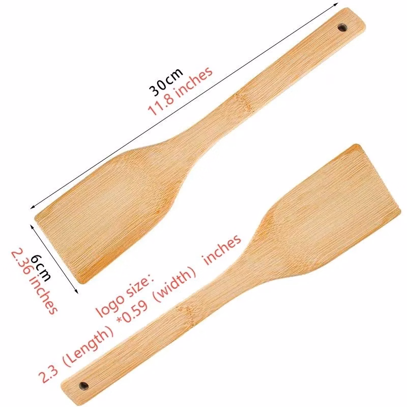 Bamboo Kitchen Utensil Set 6 Piece Heat Resistant Tools