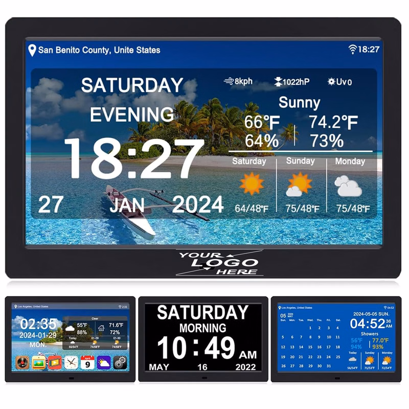 7" Smart WiFi Digital Weather Clock Display