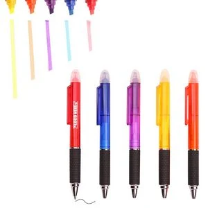 Translucent Ballpoint Pen With Highlighter 1