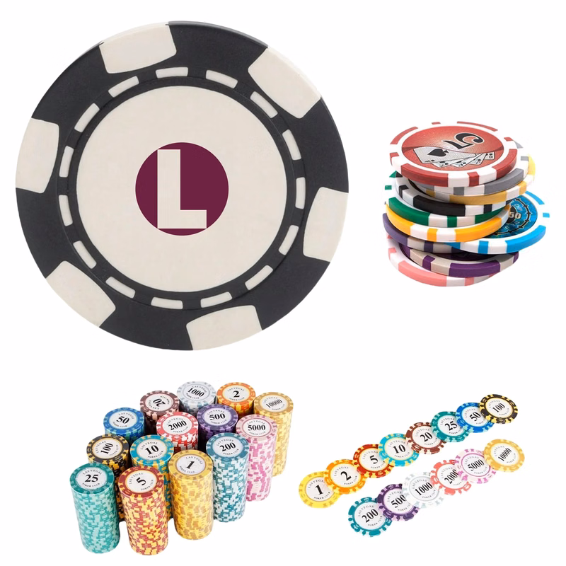 Casino Personal Logo Plastic Poker Chips Sets MOQ100