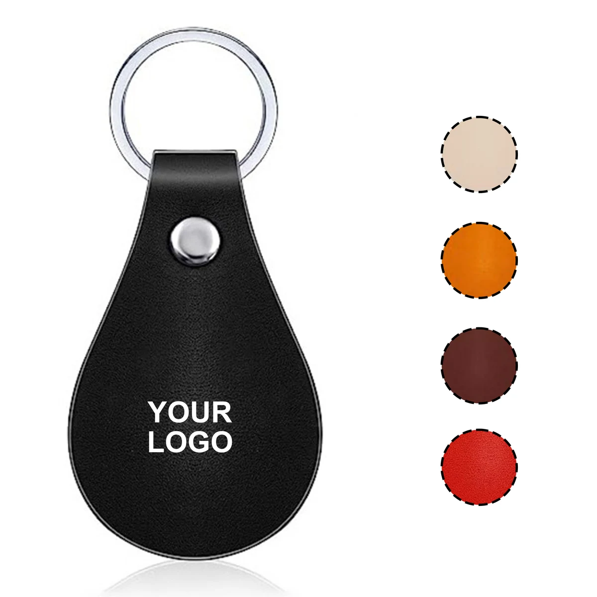 Customizable Logo Gift Accessories Pu Leather Keychain 1