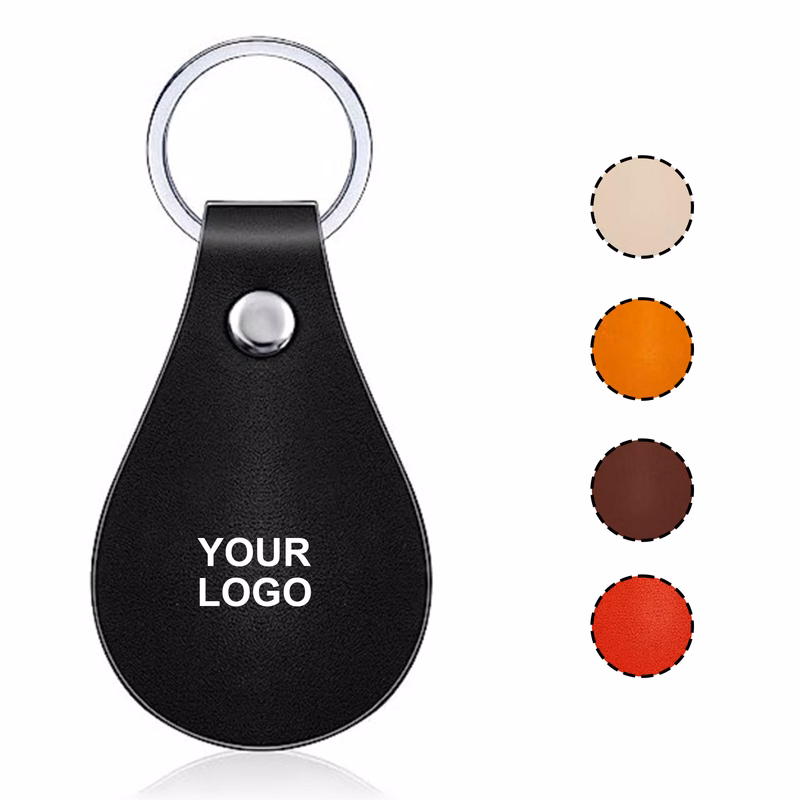 Customizable Logo Gift Accessories Pu Leather Keychain