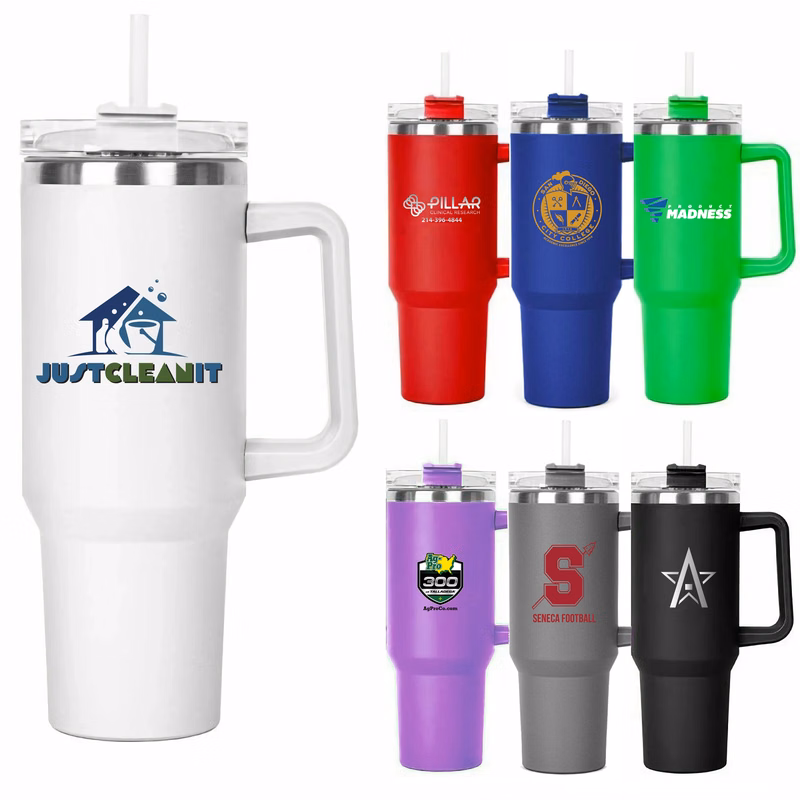 40oz double wall SS vacuum Mug & Straw Lid with Twist Close
