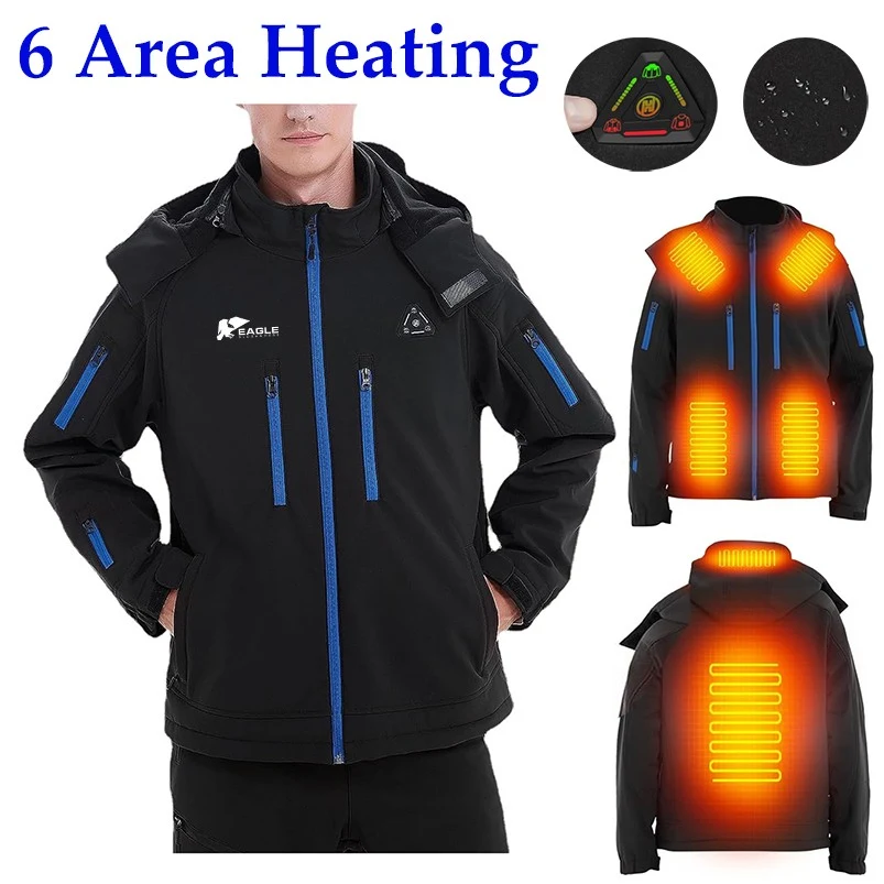 6 Area Heating Men Jacket Winter Warm Jacket 1