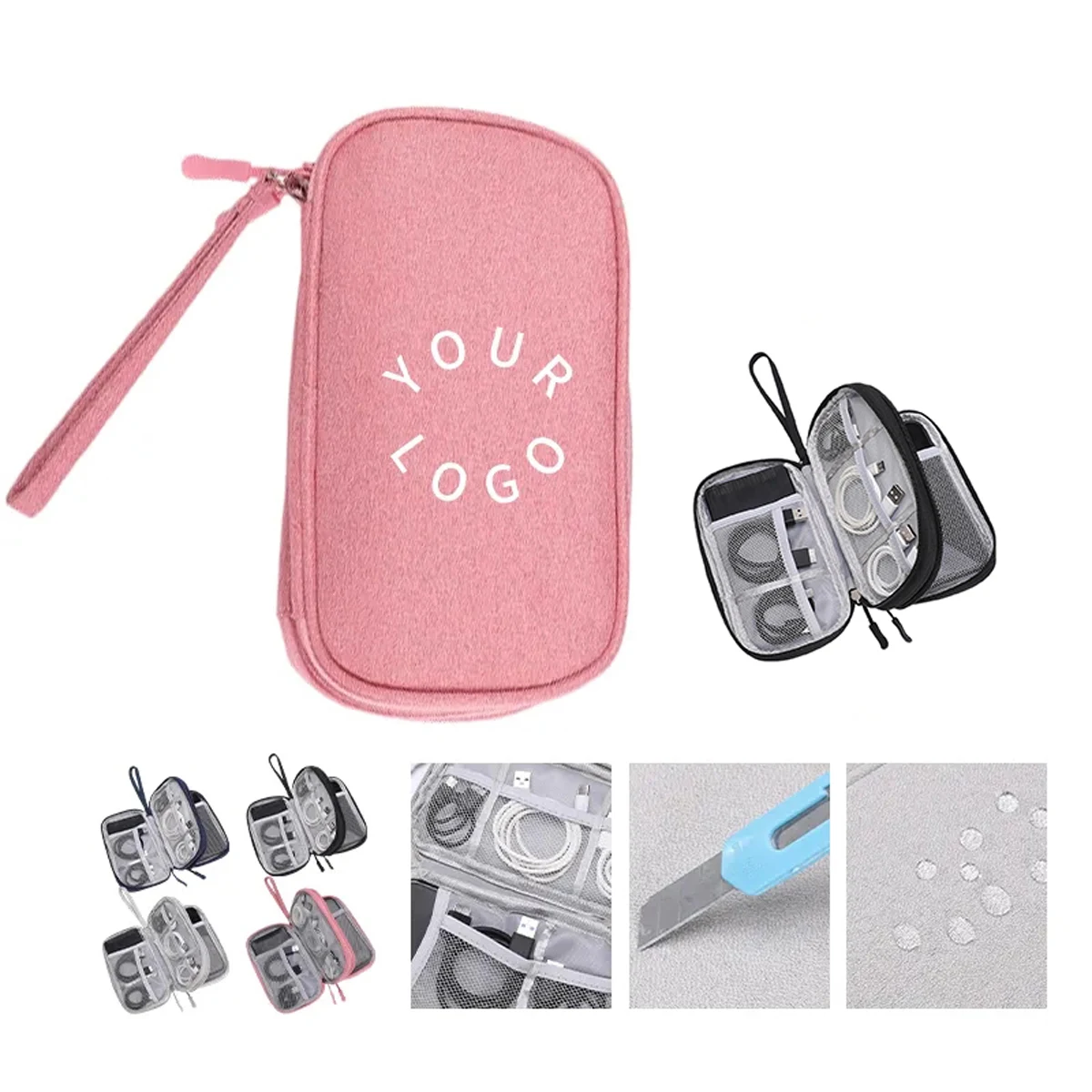 Durable Oxford Pouch for Organizing Electronic Accessories 1