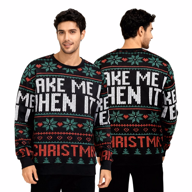 8oz Unisex Full Color Digital Print Crewneck Sweatshirt