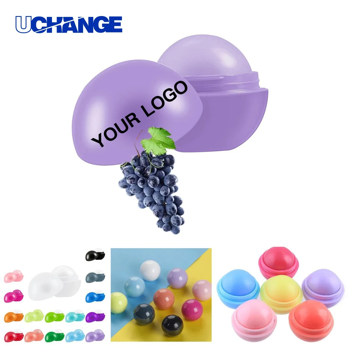 Portable Round Lip Balm with Case 1
