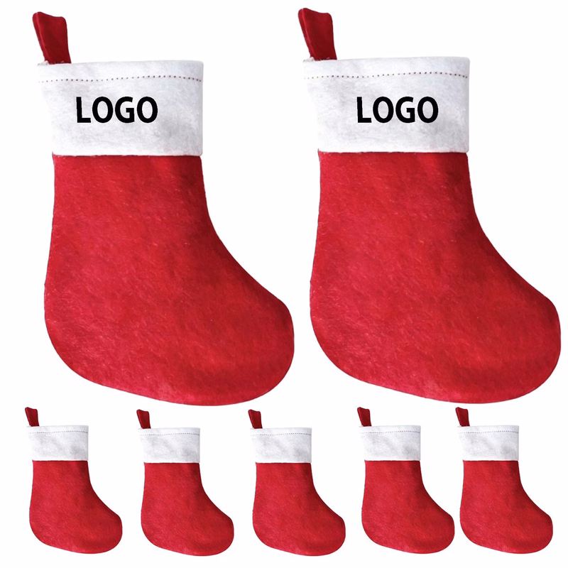 6.5"5.1" Christmas Stocking Decor