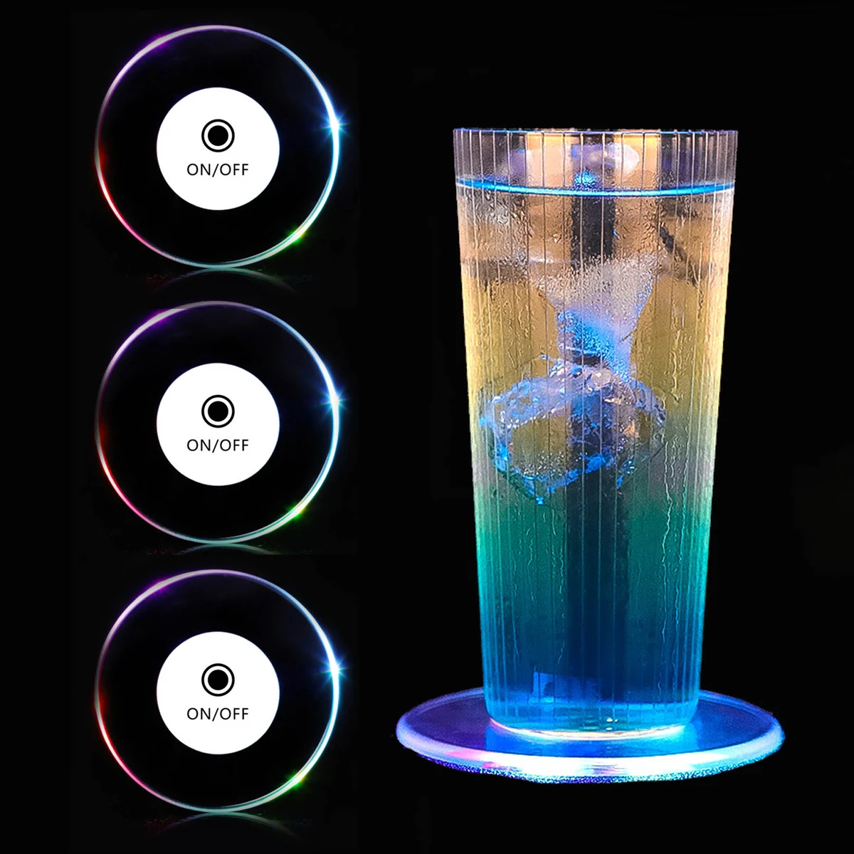 Acrylic Luminous LED Coasters 1